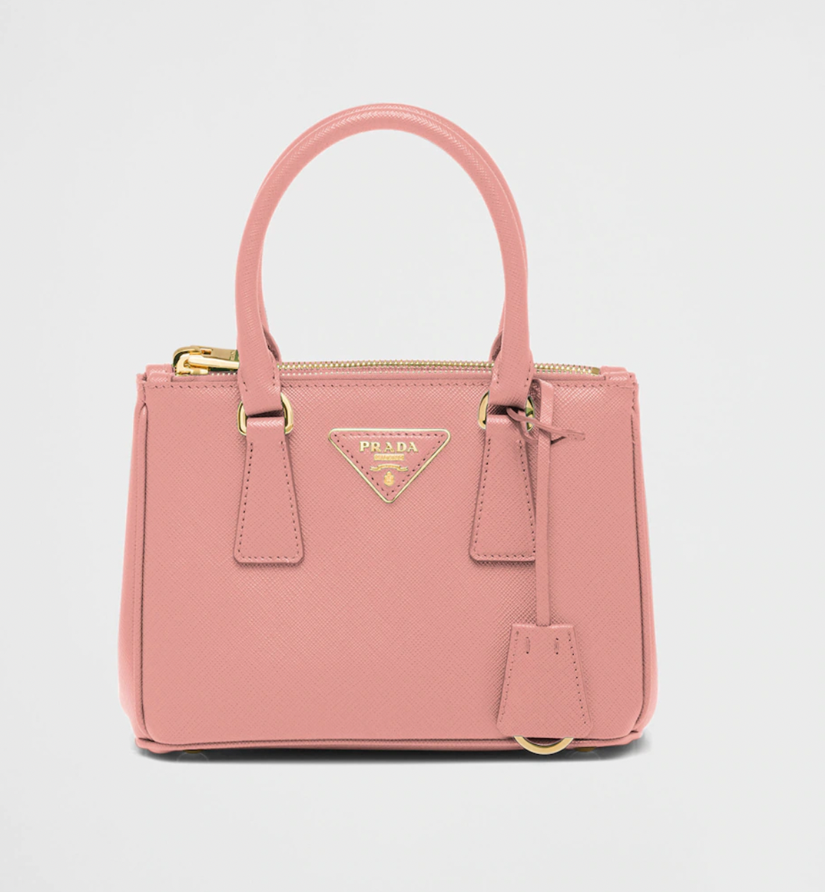 Pink Saffiano Galleria Mini-Bag
