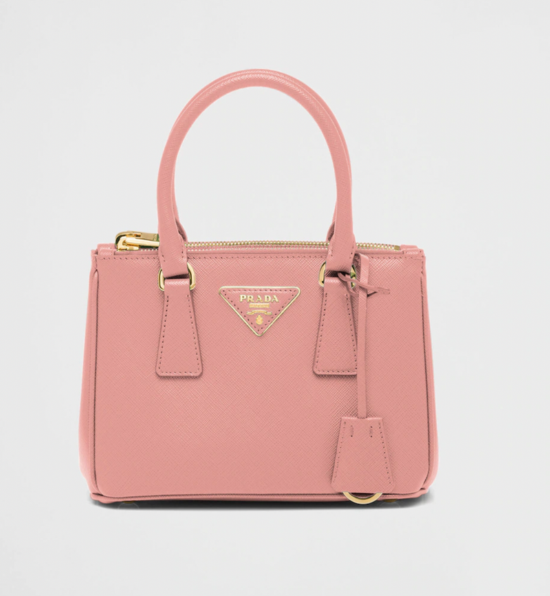 Pink Saffiano Galleria Mini-Bag