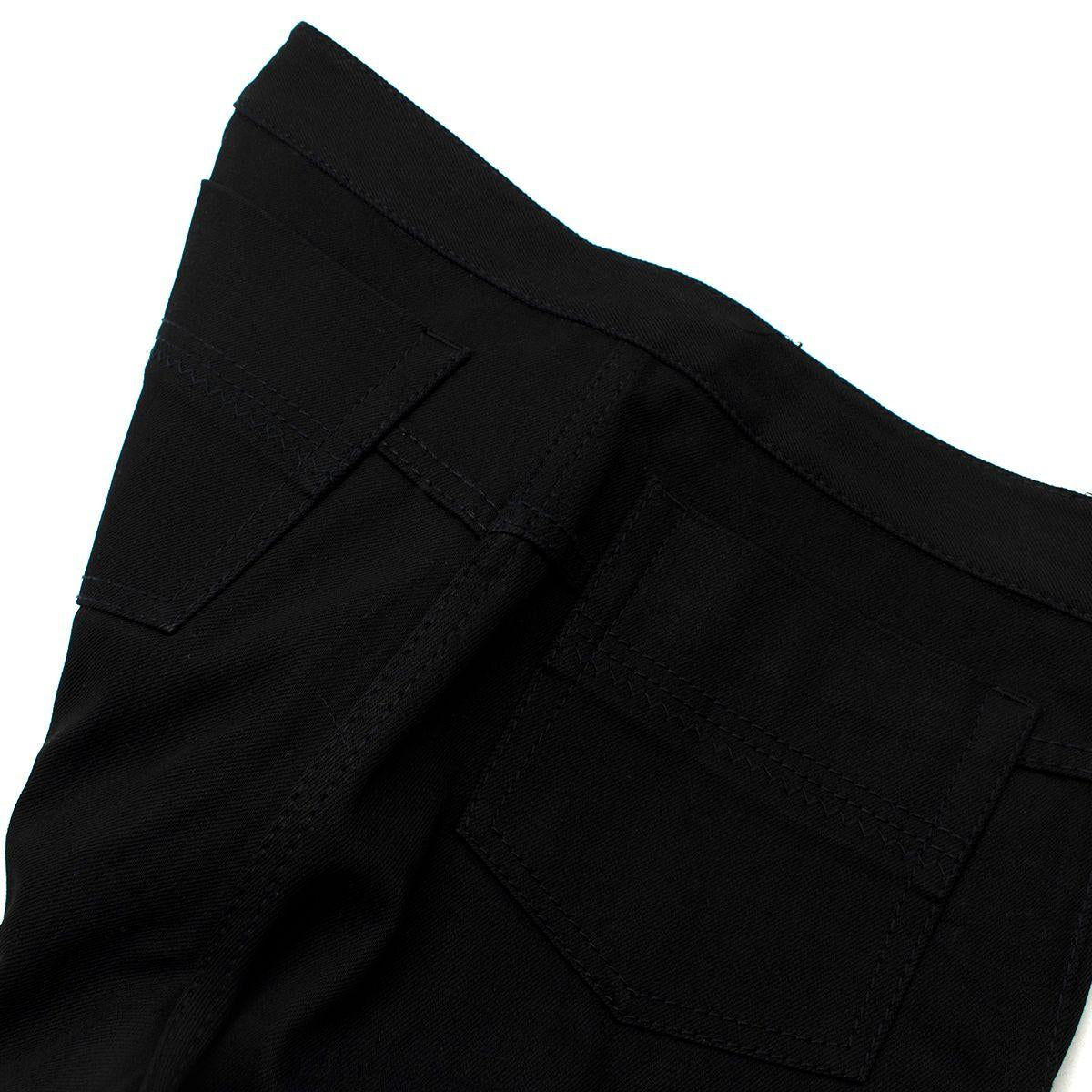 Black Denim Flared Jeans
