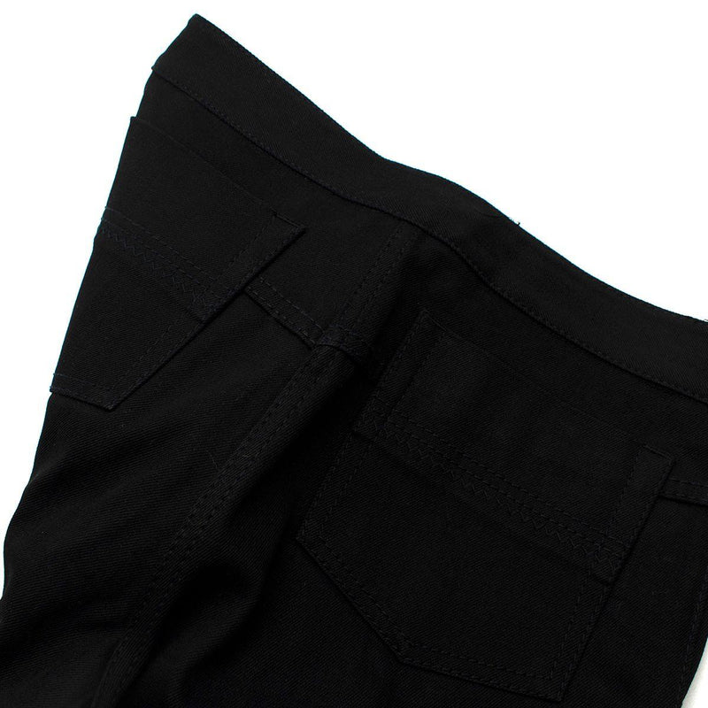 Black Denim Flared Jeans
