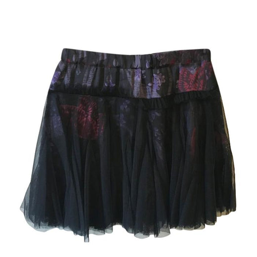 John Galliano Kids Chiffon Layered Printed Skirt