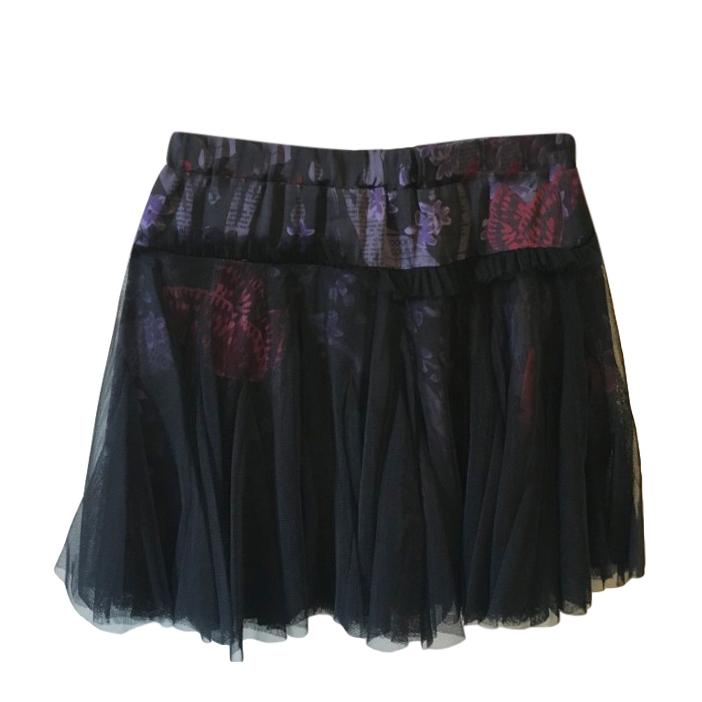 John Galliano Kids Chiffon Layered Printed Skirt