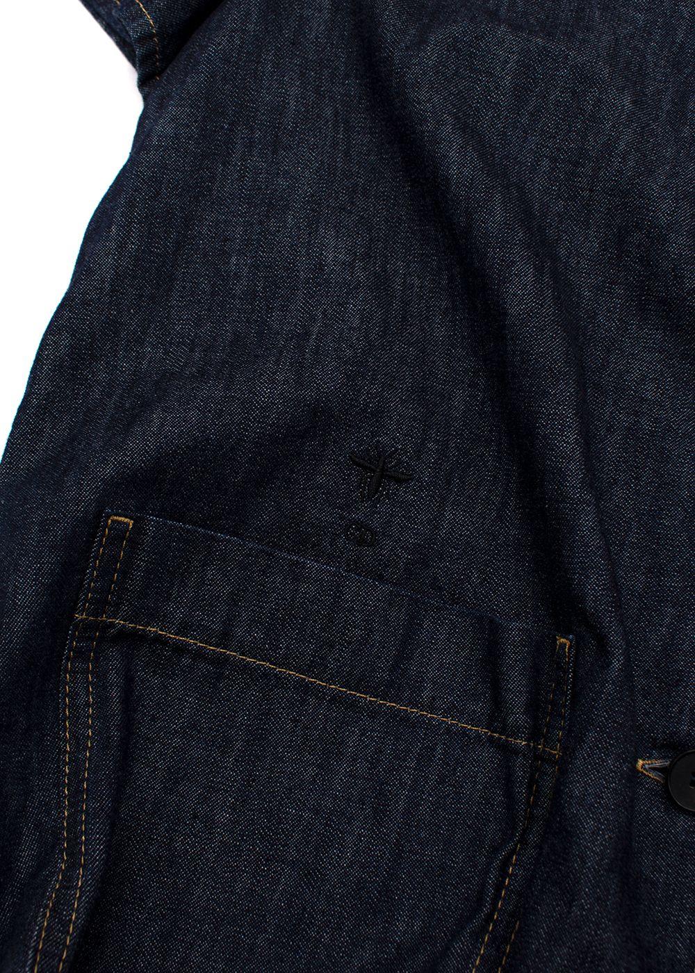 Dior Navy Denim Short Sleeve Shirt