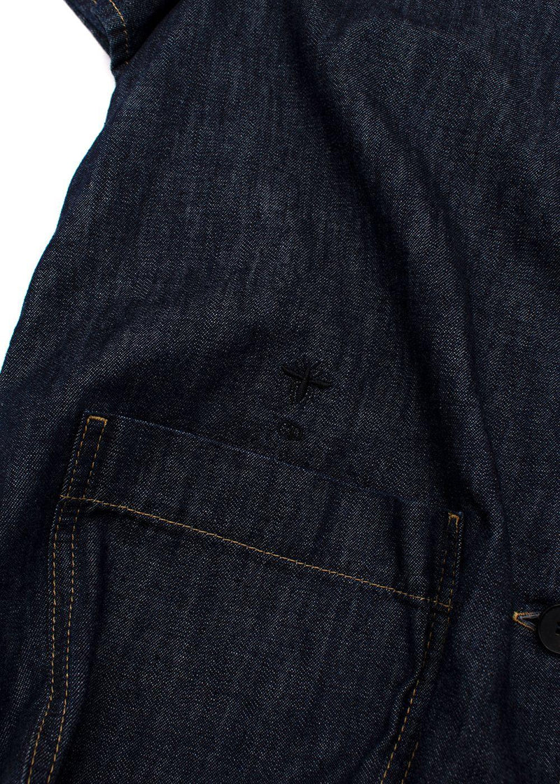 Dior Navy Denim Short Sleeve Shirt