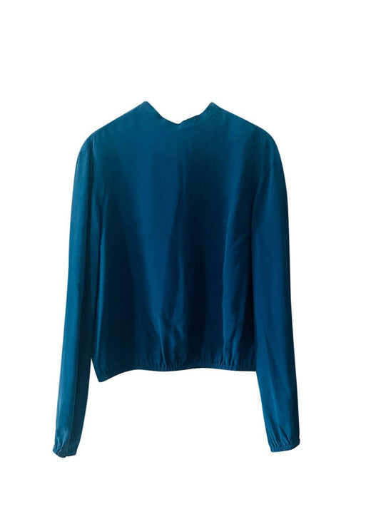 Red Valentino Blue Silk Blouse