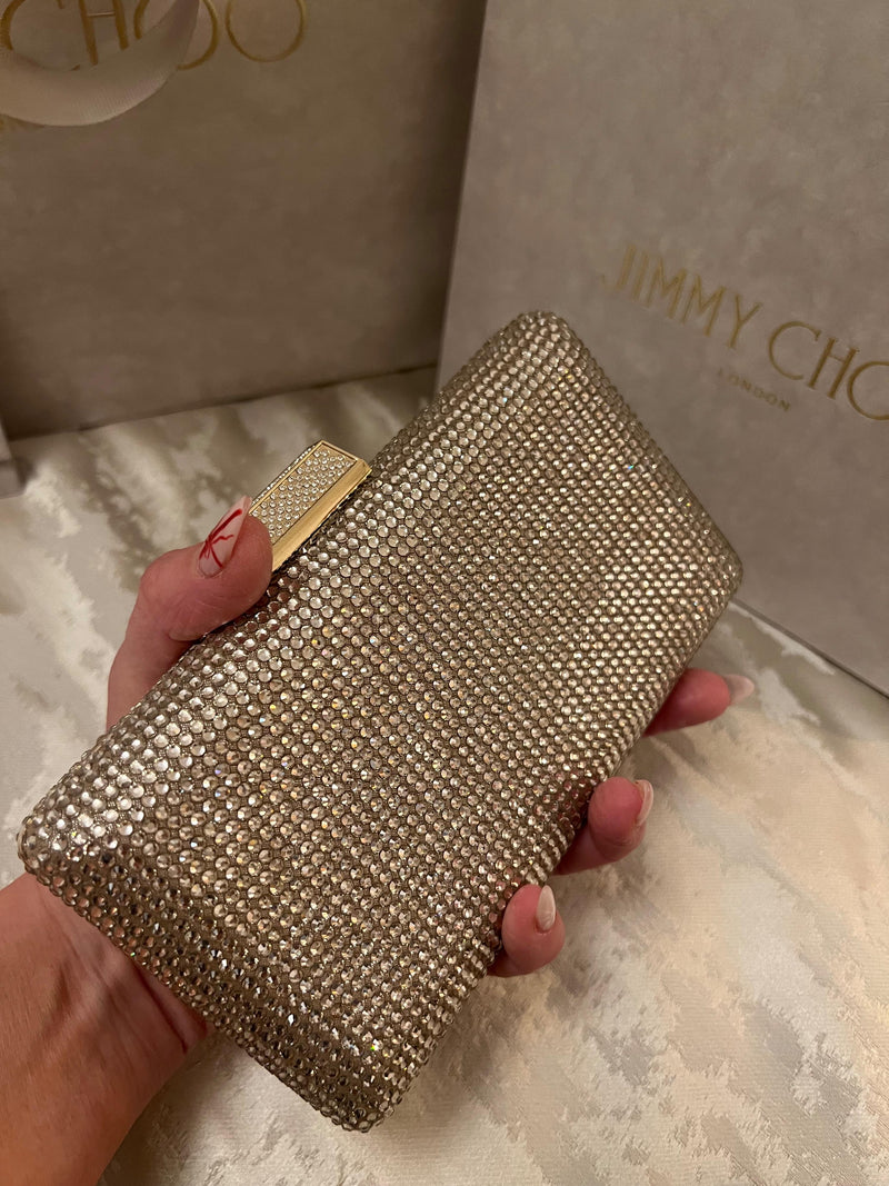 Jimmy Choo Crystal Clemmie Clutch