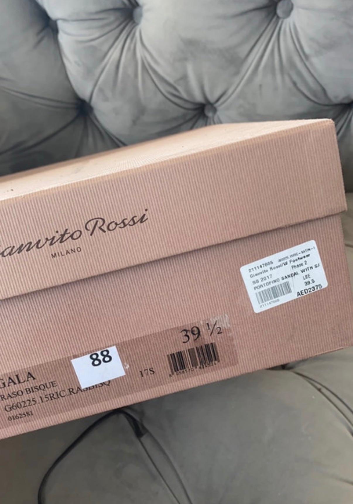 Gianvito Rossi Black Portofino Sandals