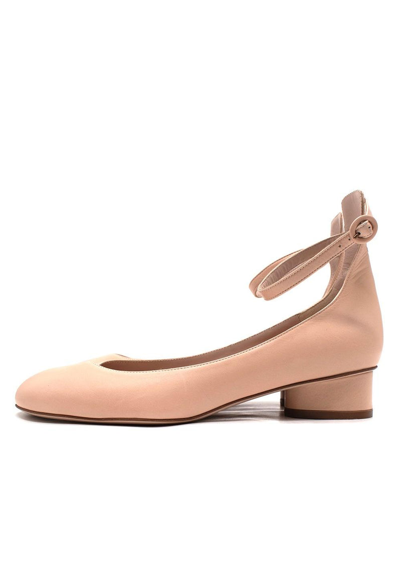 Stuart Weitzman Nude Jane Ankle Strap Pump