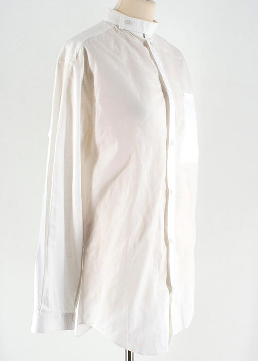 12/05 White cotton Oversized Shirt
