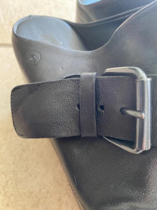 Marsell Black Leather Chunky Platform Slides