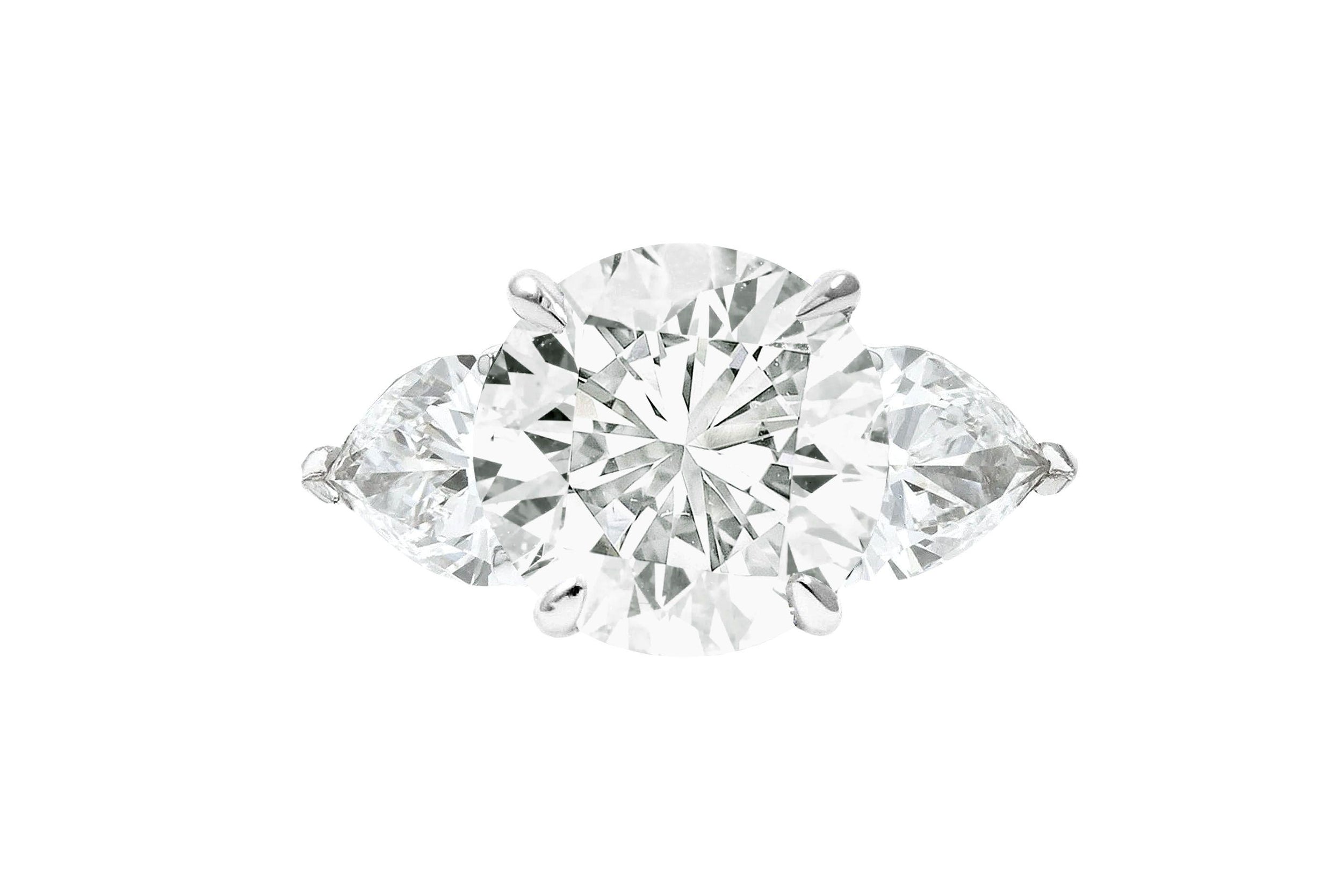 Verde 3ct IGI Certified Lab-grown Round Cut Diamond Ring