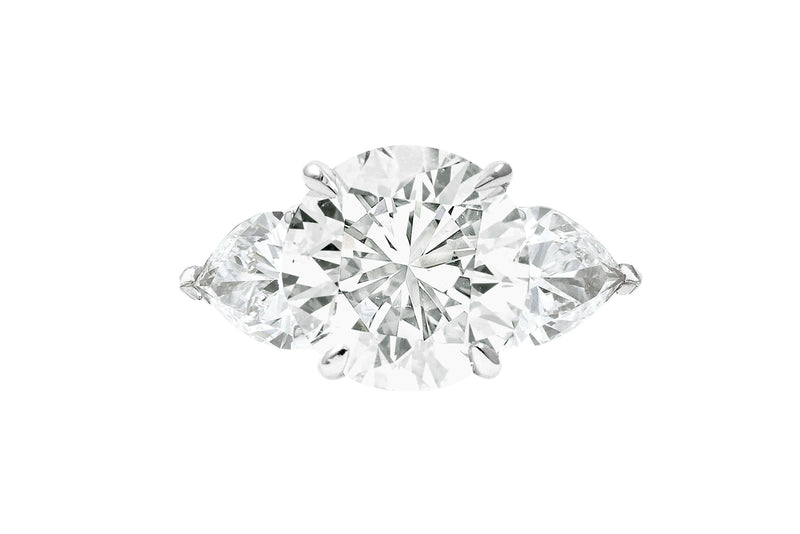 Verde 3ct IGI Certified Lab-grown Round Cut Diamond Ring