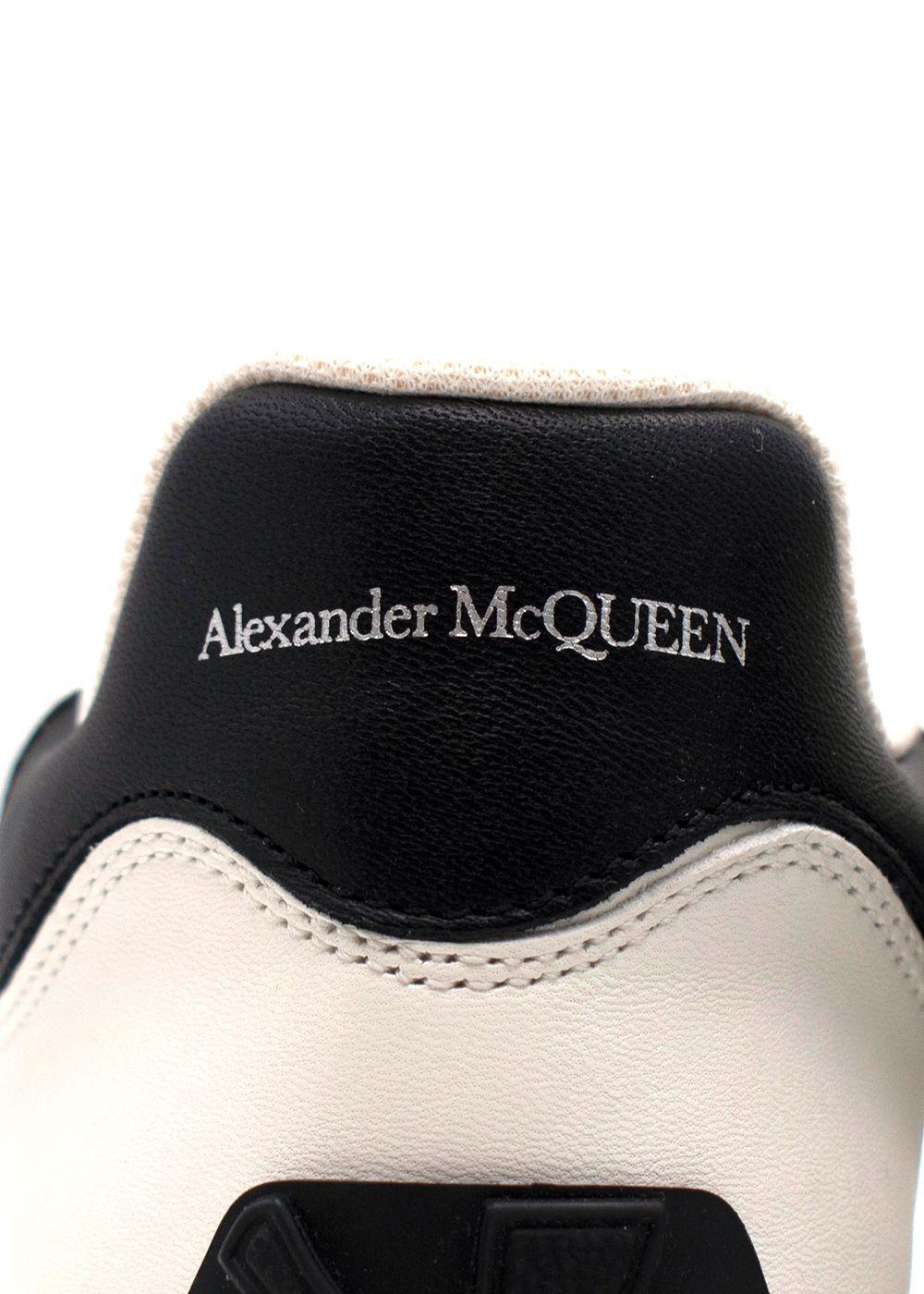 Alexander McQueen White Sprint Runner Nappa Leather Trainers