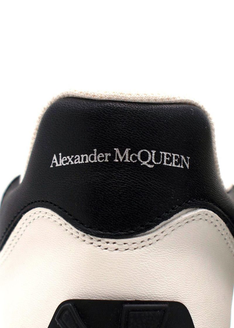 Alexander McQueen White Sprint Runner Nappa Leather Trainers