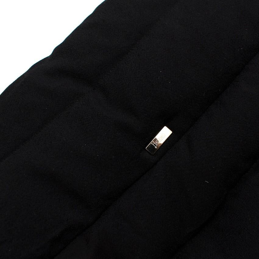 Herno Black Twill Padded Quilted Jacket
