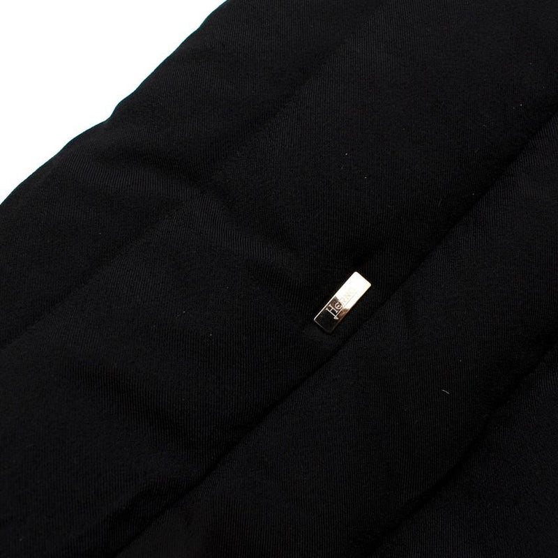 Herno Black Twill Padded Quilted Jacket