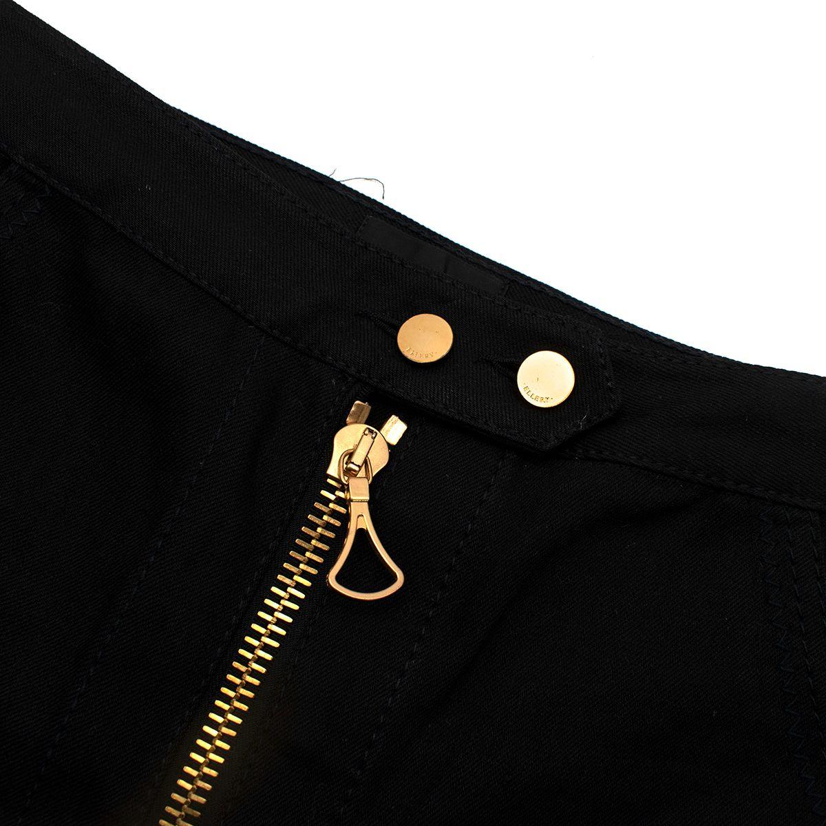 Black Denim Flared Jeans