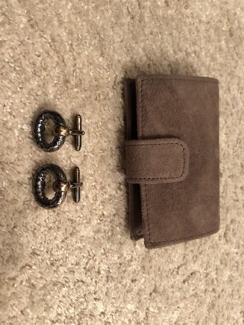 Bottega Veneta Silver Intrecciato Cufflinks
