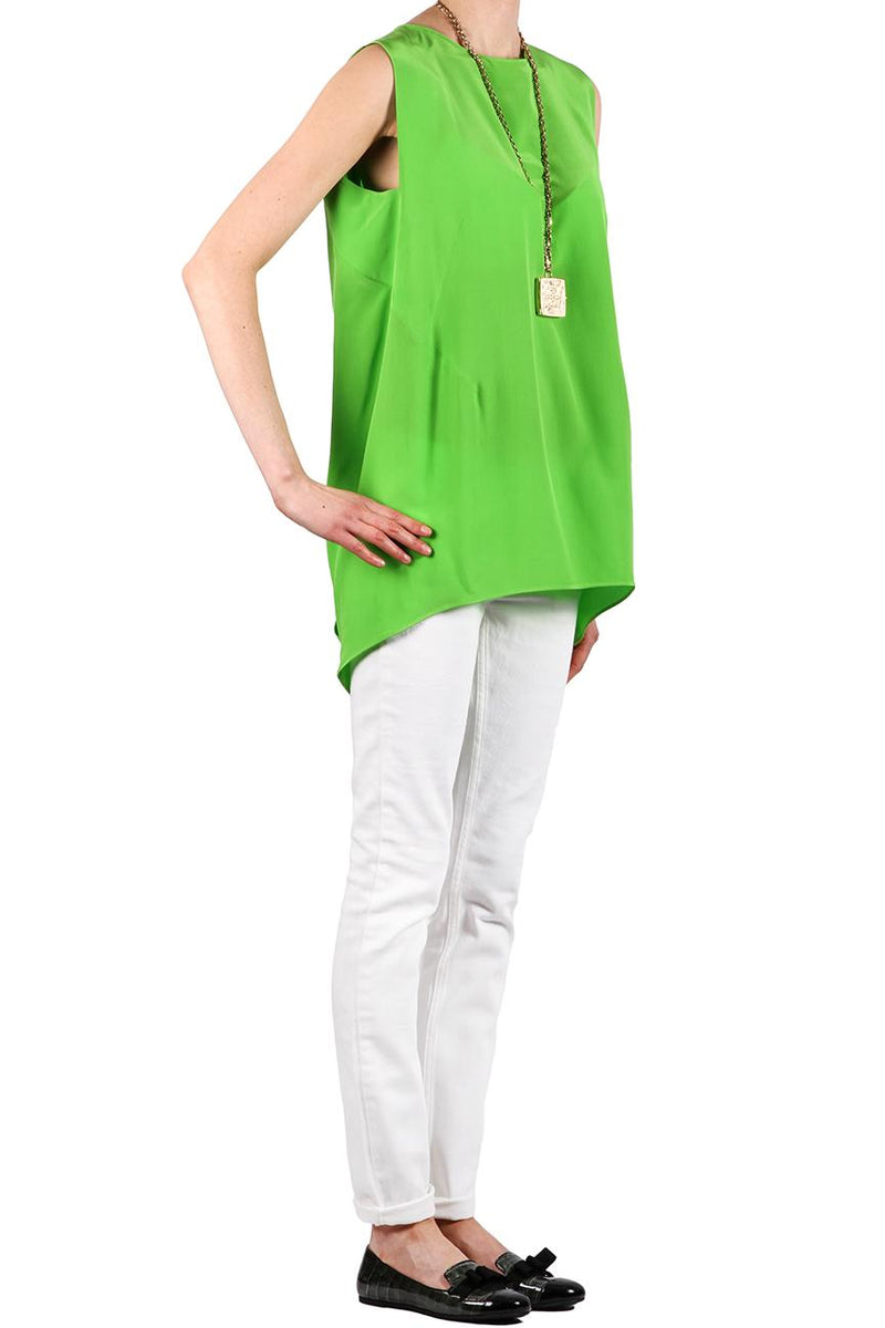 SPORTMAX Silk Sleeveless Blouse NEW