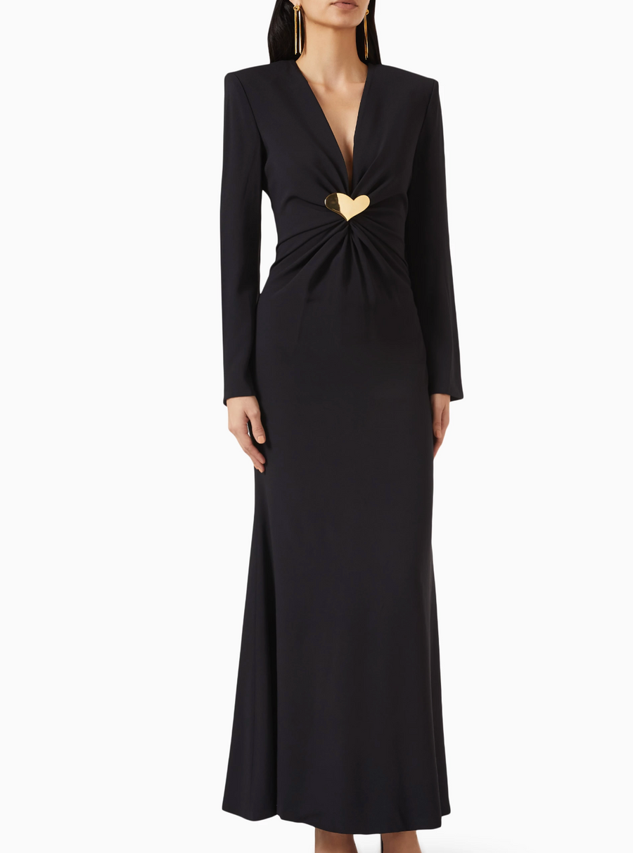 Rowen Rose Heart Jewel Maxi Dress