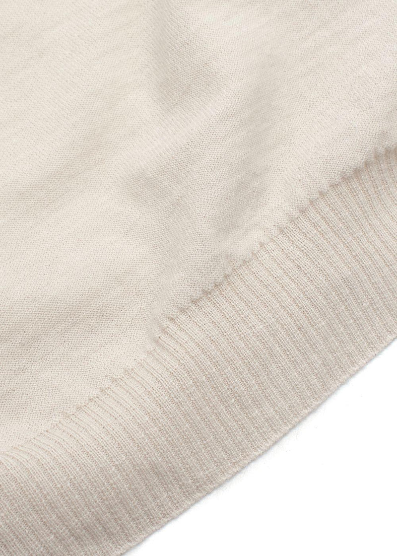 Stella McCartney Beige Contrast Sleeve Wool Sweater