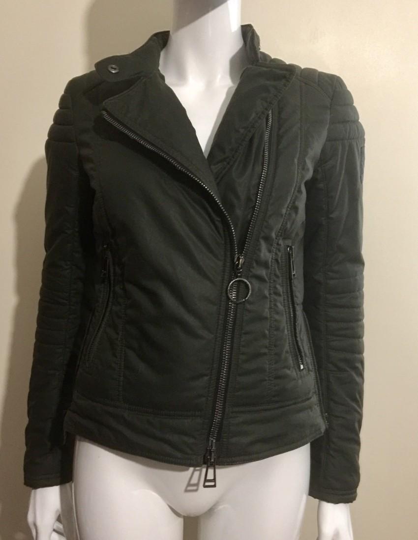 Belstaff Green Outlaw Waxed Biker Jacket