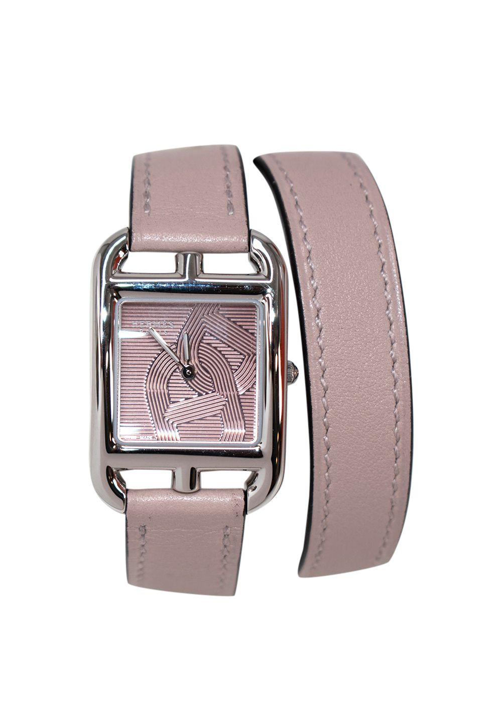 Hermes Glycine Anchor Chain Small Model Cape Cod Watch with Double Tour Strap