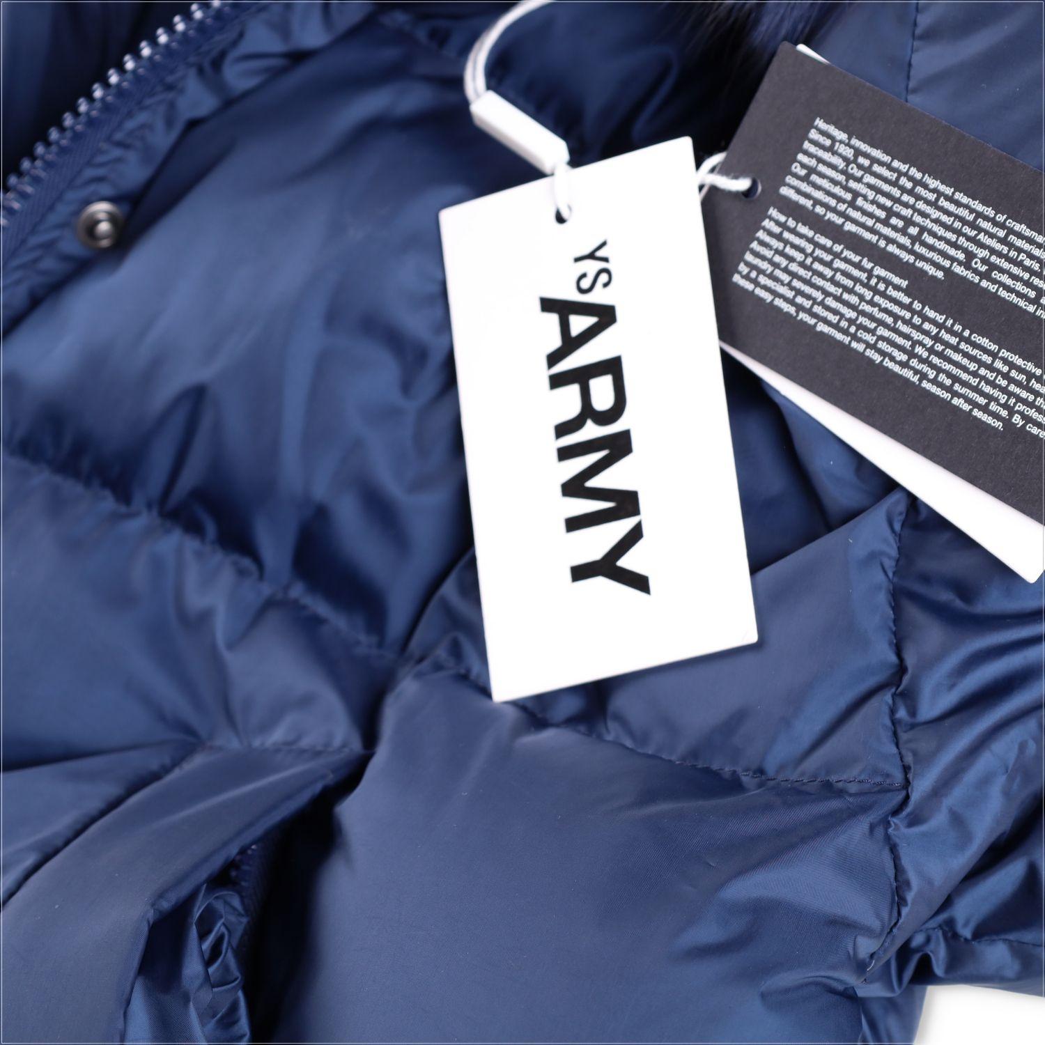 Yves Salomon Short Down Jacket With Fluffy Fox Trim