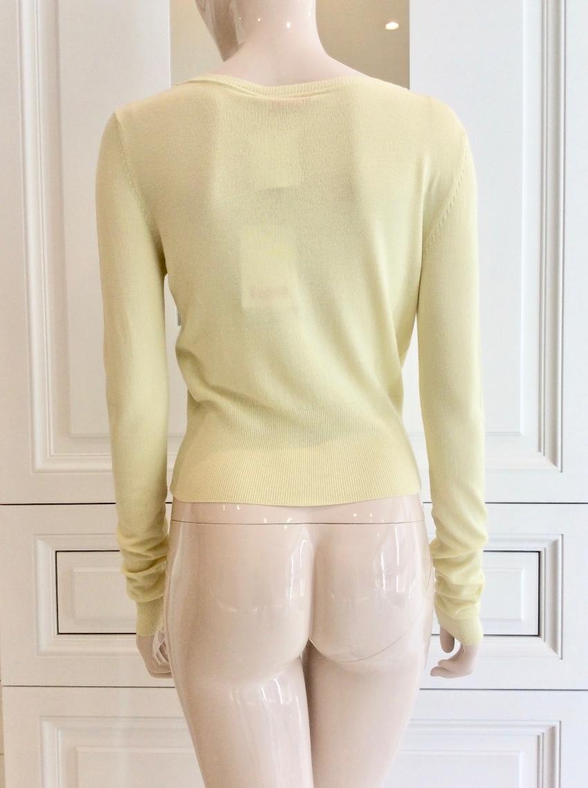 Blumarine Lemon Yellow Cardigan