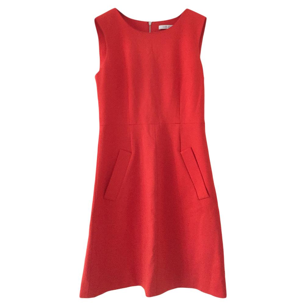 Diane Von Furstenberg Orange Sleeveless Dress