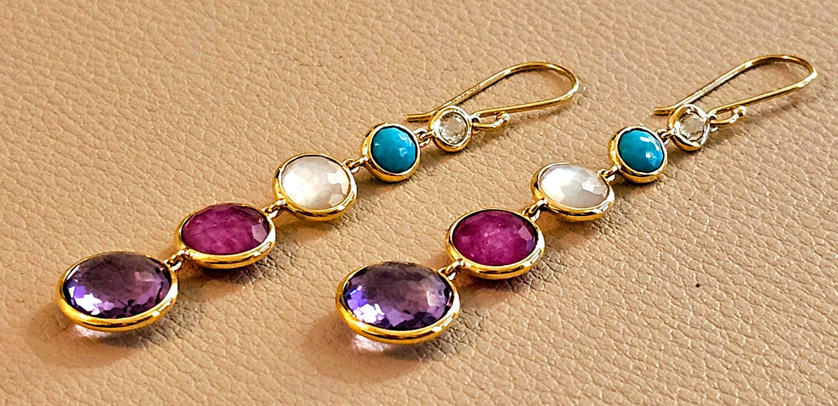 Ippolita Multi Gem Lollipop Earrings