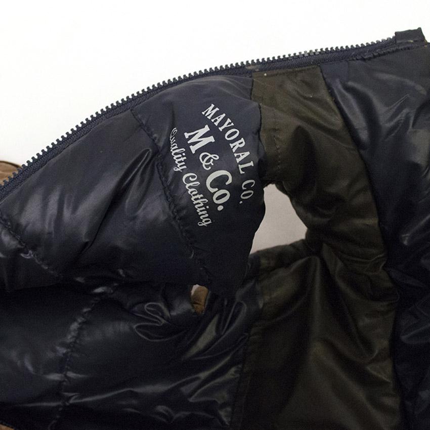 Mayoral Kids Puffer Vest with Detachable Hoodie