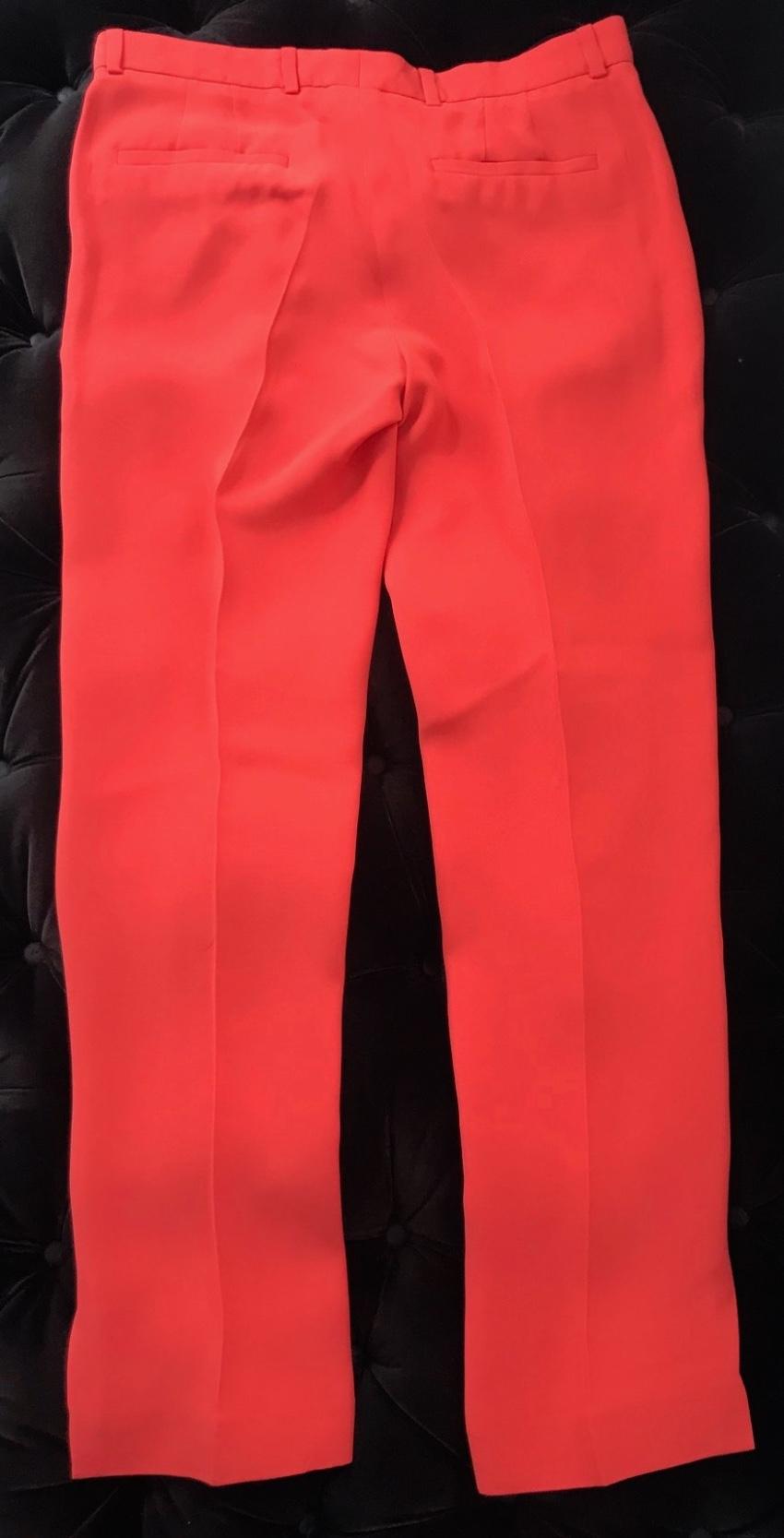 Joseph red silk trousers