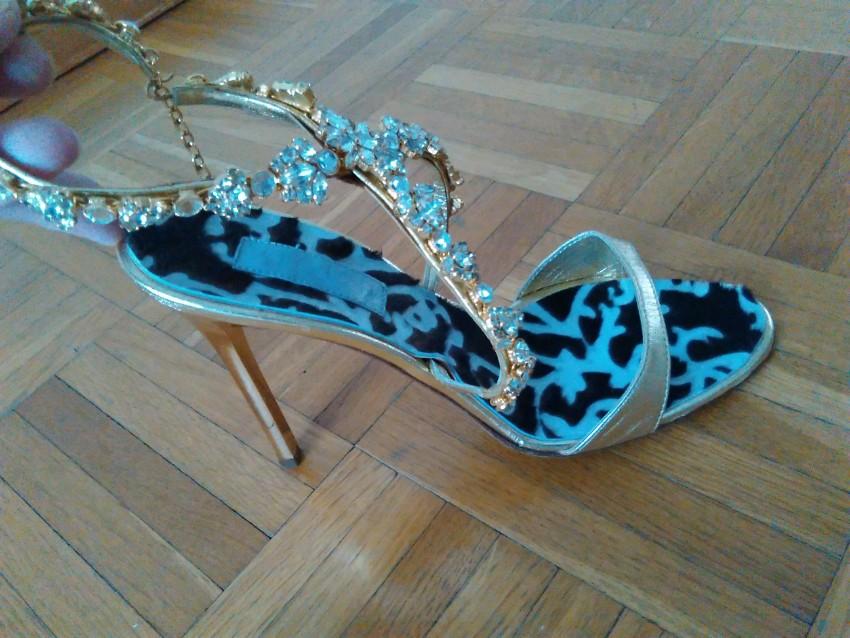 Vicini Embellished Leather Sandals