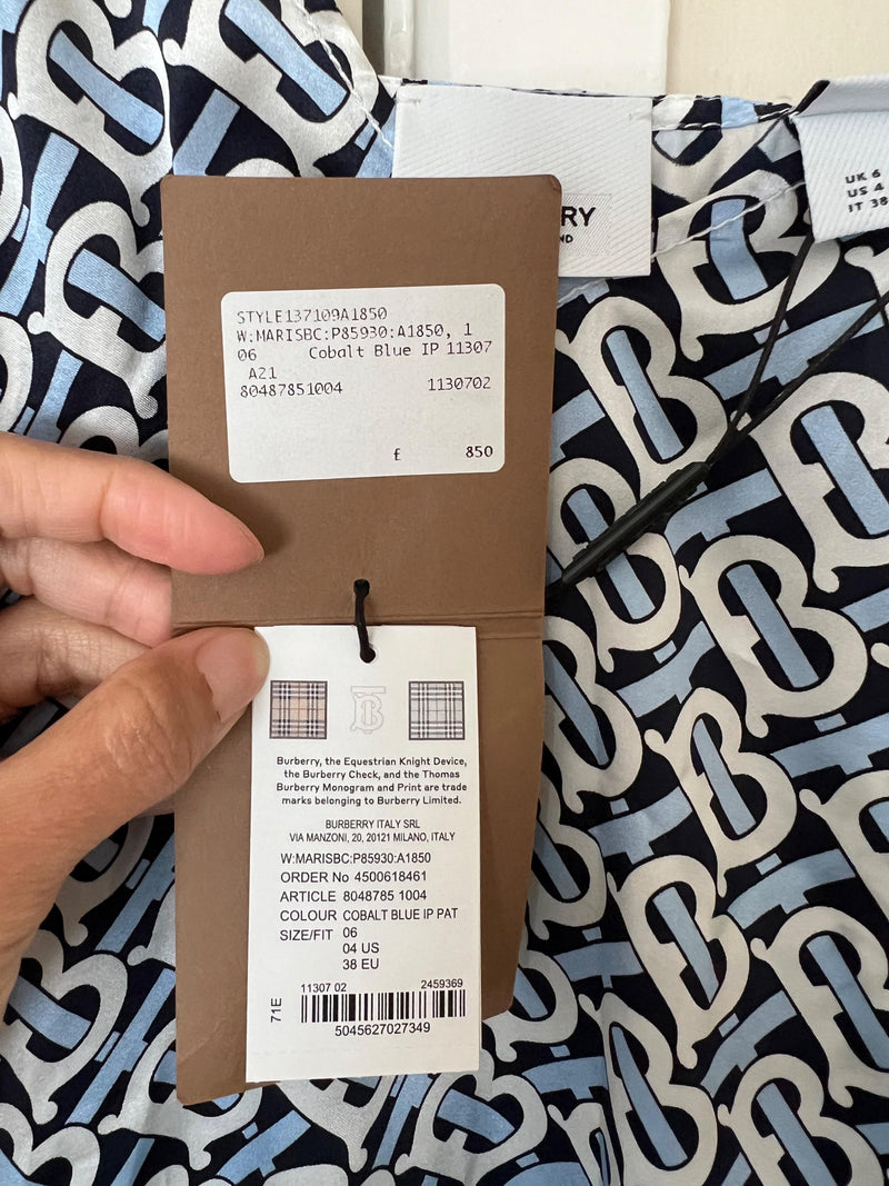 Logo Silk Slip Dress