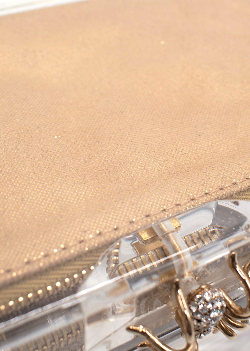 Charlotte Olympia Transparent Perspex Pandora Classic Clutch