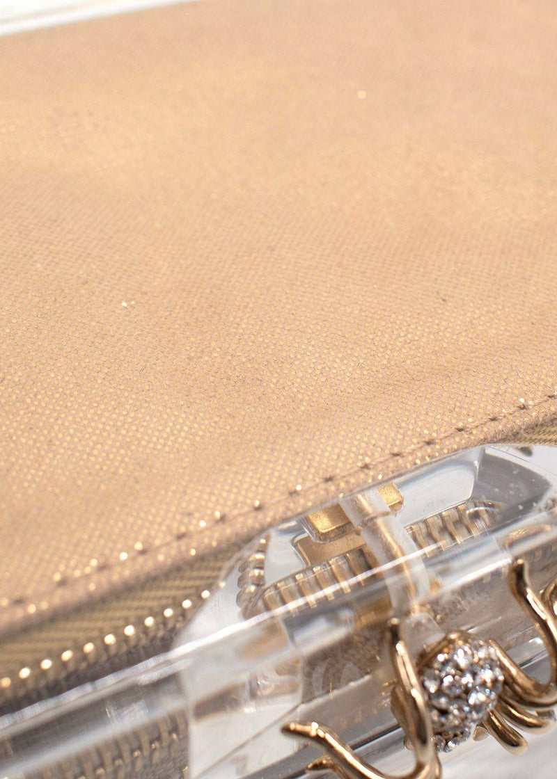 Charlotte Olympia Transparent Perspex Pandora Classic Clutch