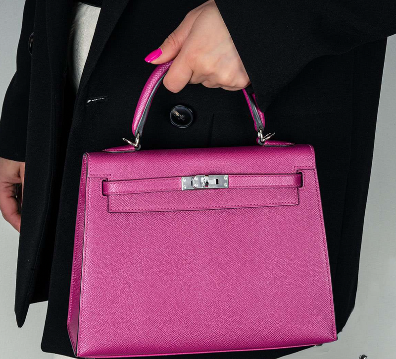 Hermés Rose Pourpre Epsom Leather 25cm Kelly