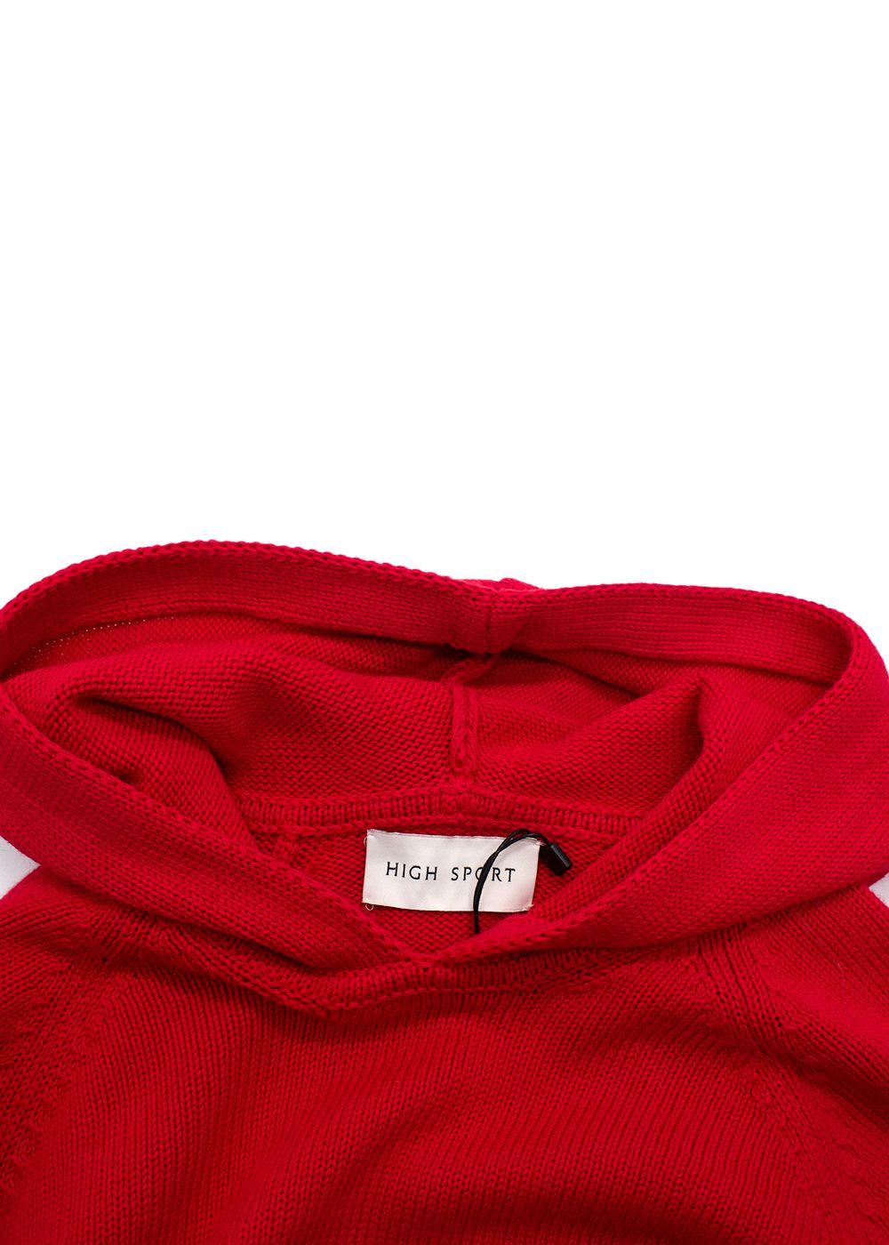 High Sport Red Parker Knit Hoodie