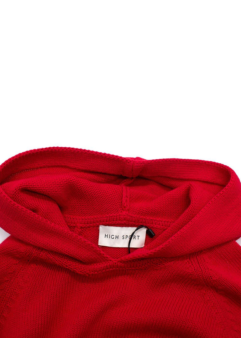 High Sport Red Parker Knit Hoodie