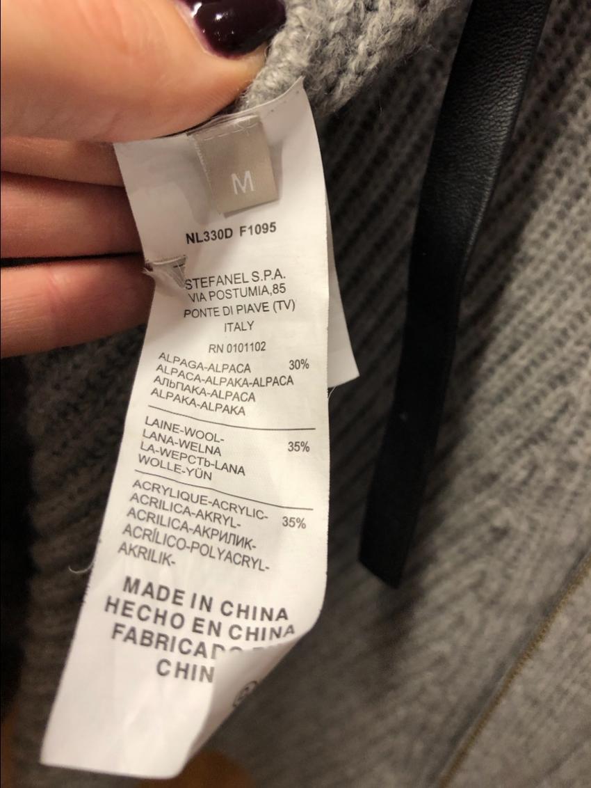 Stefanel Hooded Wool-Blend Cardigan