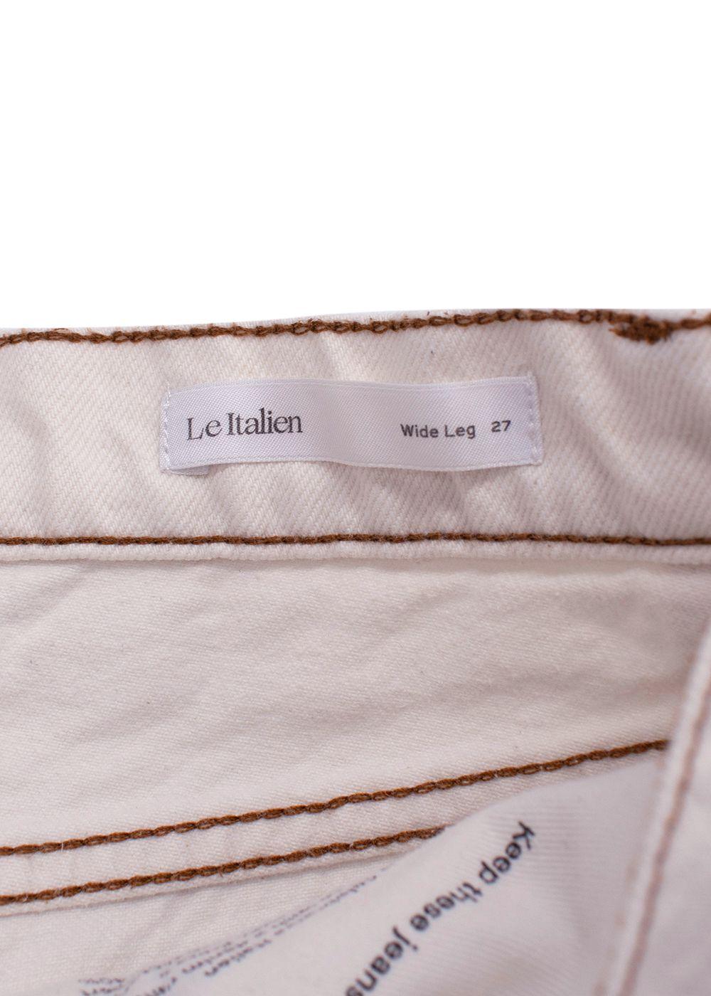 Frame Ecru 'Le Italien' White Denim Jeans
