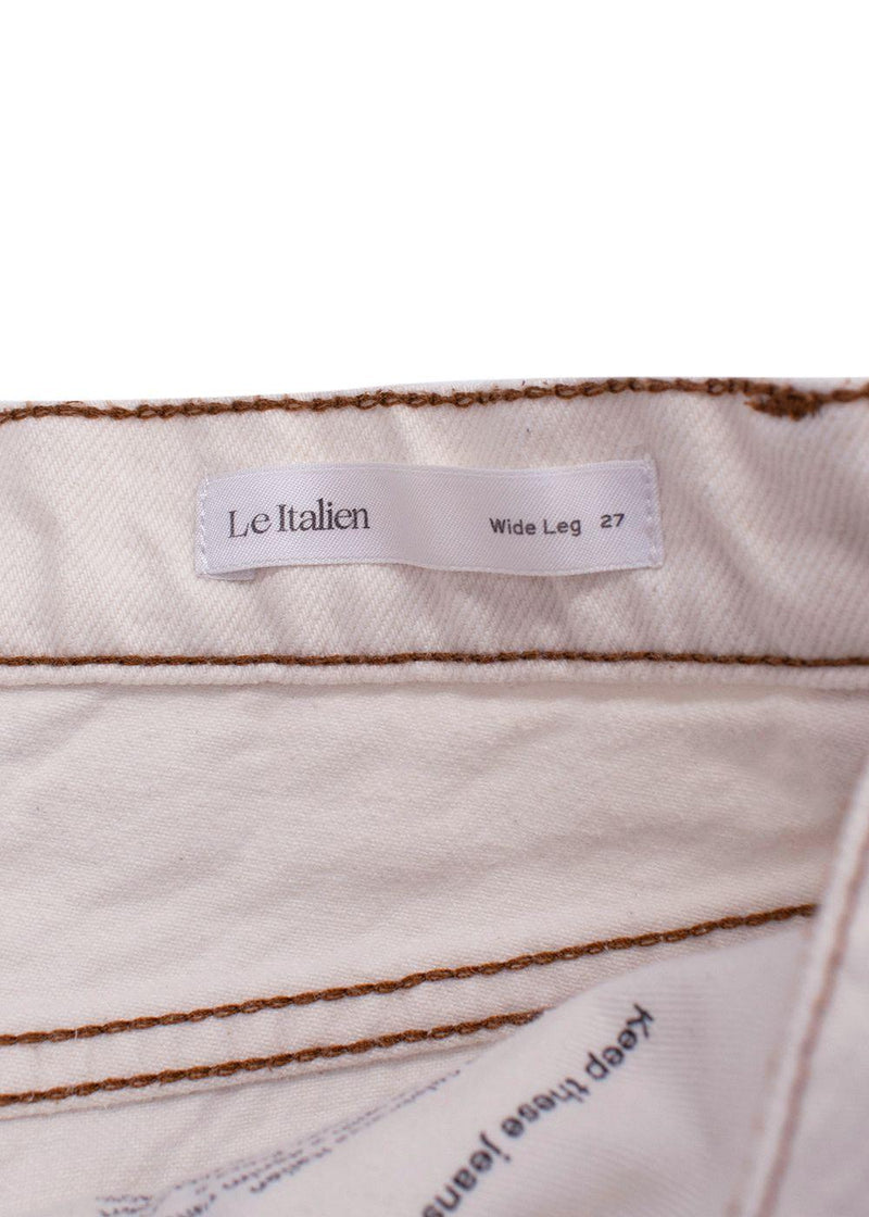 Frame Ecru 'Le Italien' White Denim Jeans