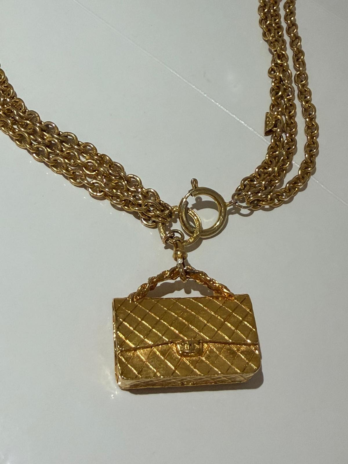 Chanel Vintage Gold Plated Necklace/Belt 2001