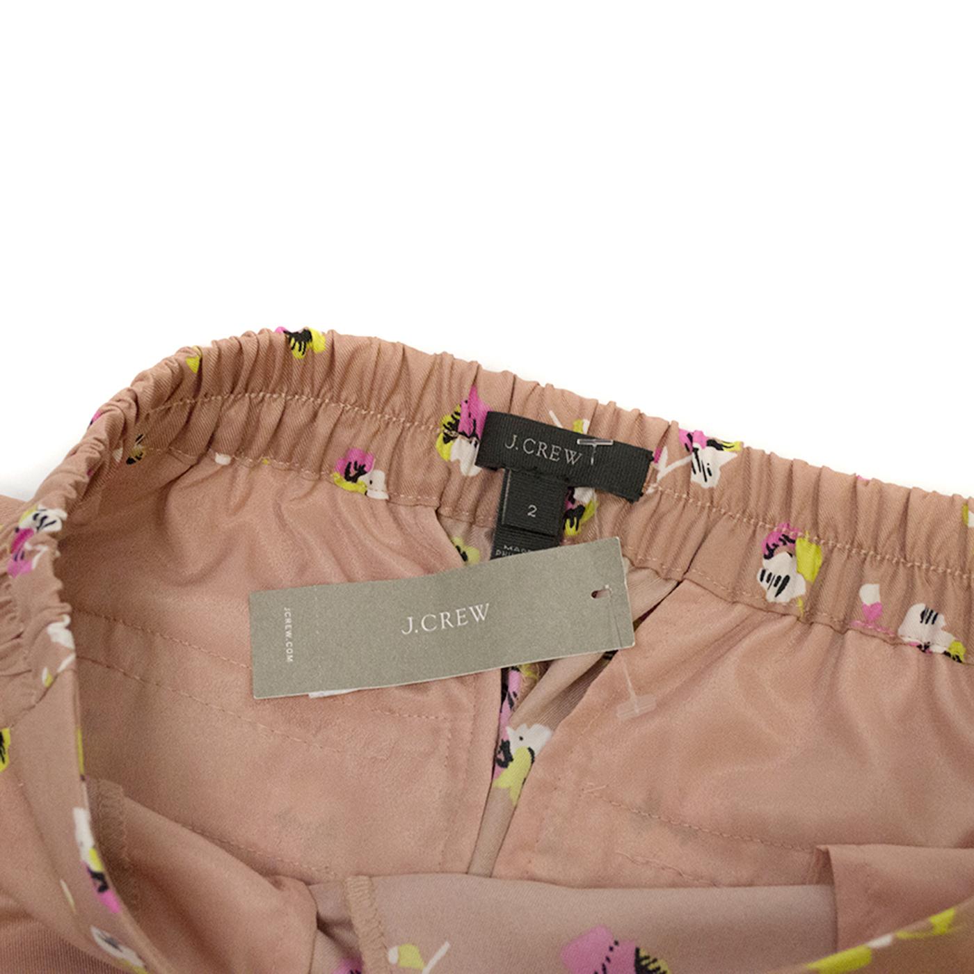 J Crew Floral Pattern Polyester Trousers