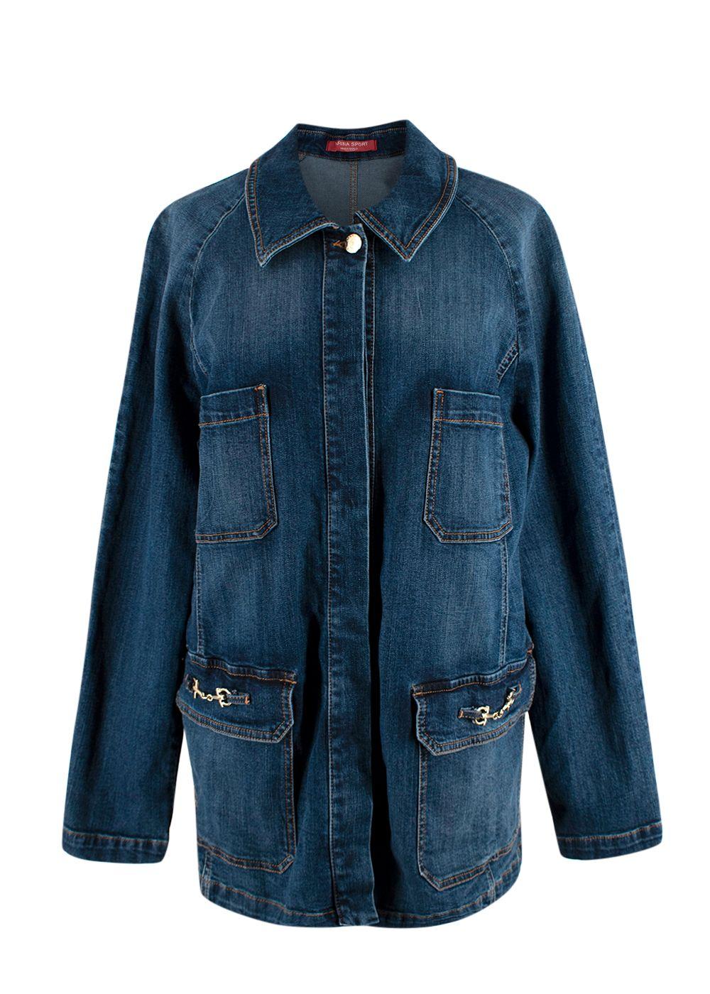 Sport Dark Blue Wash Denim Jacket