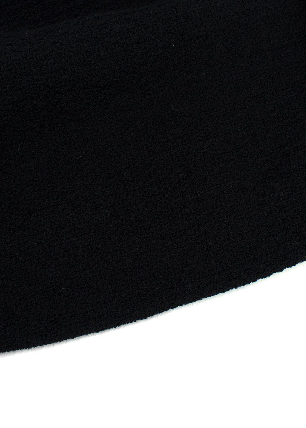 Black Tweed Pencil Skirt