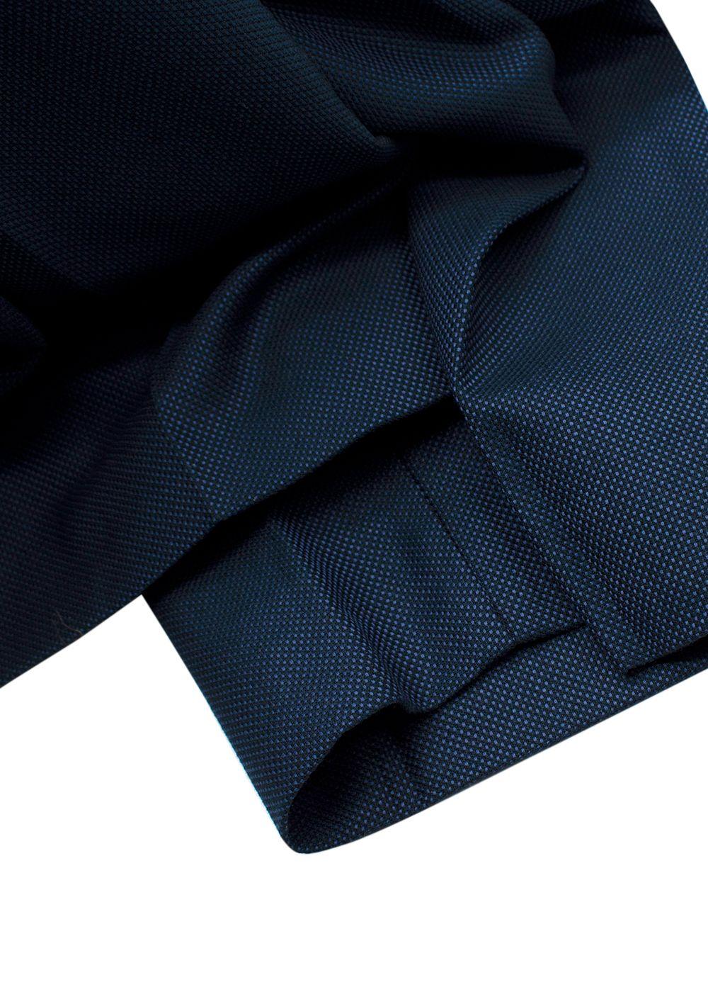 Stella McCartney Navy Speckled Wool Suit Trousers