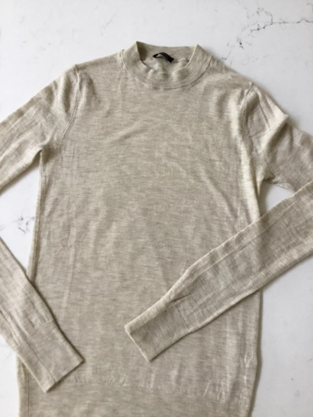 Joseph Cashmere Beige Long Sleeve Top