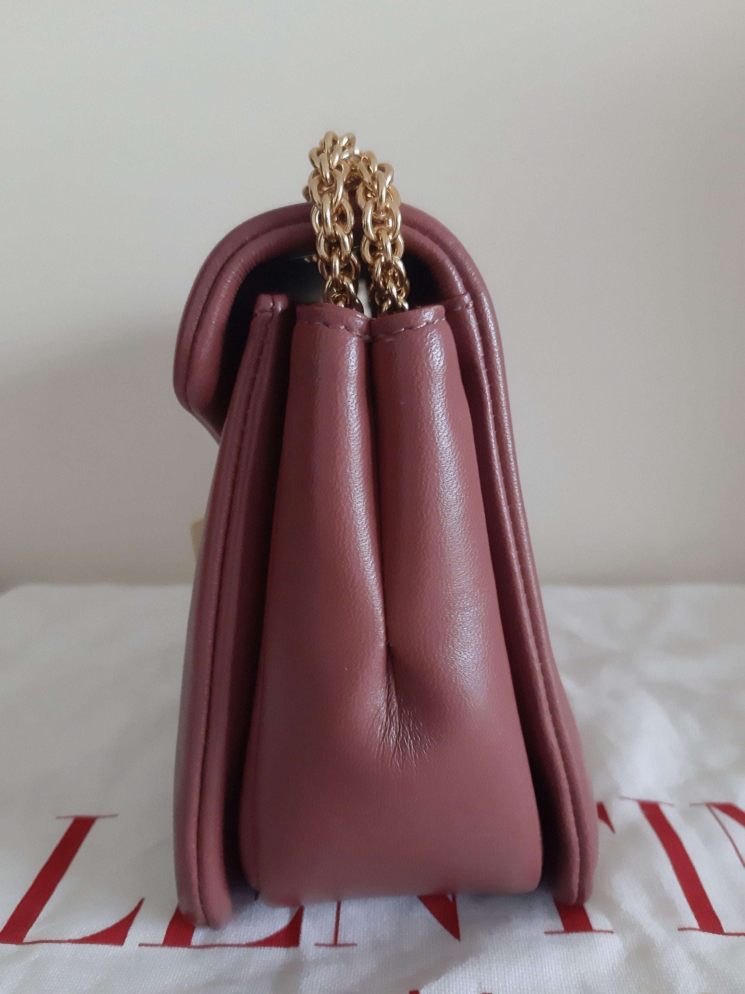 Valentino Rust One Stud Shoulder Bag